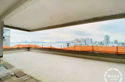 Alto padrão com vista mar 4 suítes em santos - lazer e sofisticação na ponta da praia