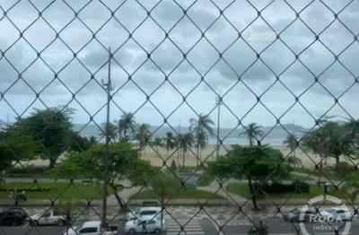 Apartamento frente mar com vista incrível 3 quartos sendo 1 suíte 2 vagas - boqueirão em santos