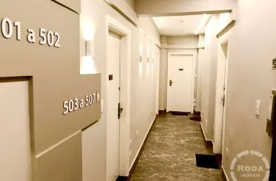 Sala living 32m² em embaré, santos – financiamento aceito, 1 quarto, 1 vaga