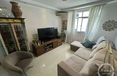 Apartamento em santos (macuco) | 86m² | garagem demarcada | porteira fechada