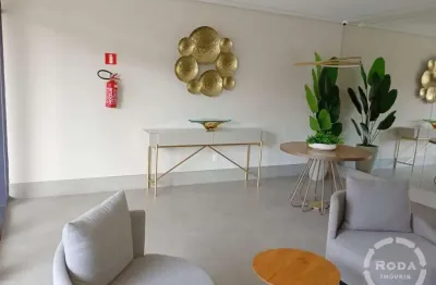 Apartamento 1 dormitório (suíte) com 60 m², frente - boqueirão, santos