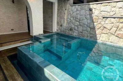 Casa para locação – 265m² | 4 dormitórios (2 suítes) | piscina com hidro | 2 vagas – santos/sp