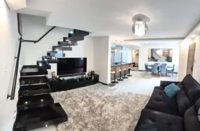 Sobrado alto padrão no embaré 2 dorm, sala 3 ambientes, mobiliada