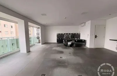 Conjunto comercial 65 m² para aluguel no gonzaga, santos – 1 vaga, pronto para negócios