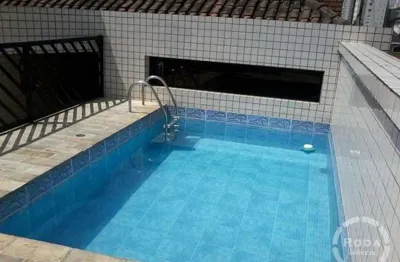 Casa sobreposta alta com piscina - venda - bairro embaré - santos/sp