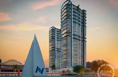 Lançamento de alto padrão, apartamento Final 1 no Navegantes Residence com Vista Vitalícia para a Bahia de Santos!