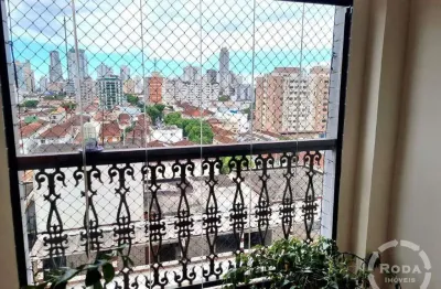 Apartamento 2 dormitórios 2 suites , vaga demarcada para alugar no Campo Grande - Santos