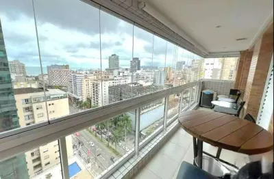 Amplo Apartamento Mobiliado com Vista para o Mar no Gonzaga - 105 m² e Lazer Completo