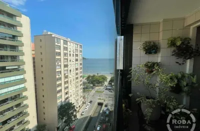 Apartamento 3 dormitórios com vista mar à venda em Embaré, Santos – 125 m²