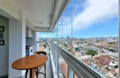 Lindo apartamento com 1 dormitório , porteira fechada a venda no boqueirão em santos - s.p.