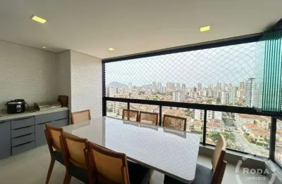 Apartamento à venda, 2 quartos, 1 suíte, 2 vagas, aparecida - santos/sp