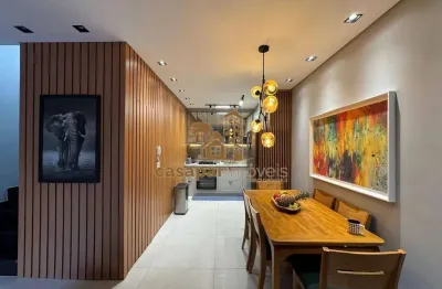 Sobrado com 125m² à venda na vila alzira, 2 dormitórios e área gourmet