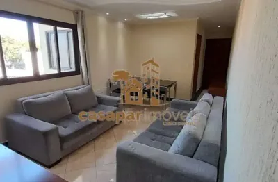 Apartamento mobiliado à venda no campestre, 88m² e 3 dormitórios e 2 vagas