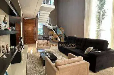 Casa à venda em condomínio fechado, espaço cerâmica com 420m² e 4 vagas