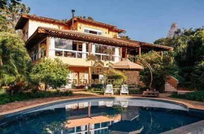 Chácara à venda em ibiúna as margens da represa, 8.450m² com 7 suítes