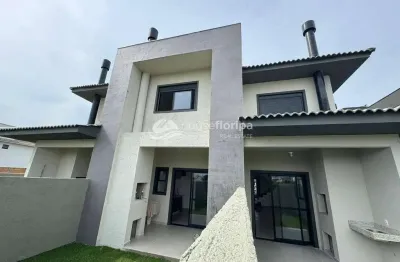 Casa geminada nova com 3 dormitórios à venda em loteamento planejado, no campeche, florianópolis, s