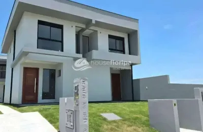 Casa geminada com 2 suítes à venda, no loteamento Jardim Campeche, Florianópolis, SC