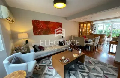 Elegance imóveis vende casa em condomínio, 3 dormitórios, 1 suíte, living com lareira, churrasqueira e 3 vagas de garagem/box. comprar r$ 1.700.000,00