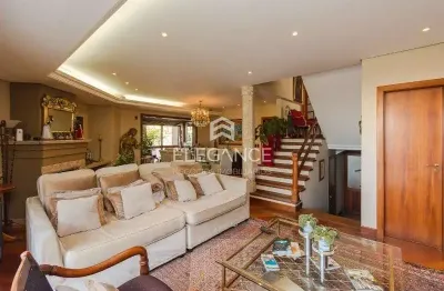 Elegance imóveis vende casa em condomínio,445m, 6 dormitórios, 3 suítes, living 3 ambientes, piscina e 3 vagas de garagem/box. comprar r$ 2.990.000,00