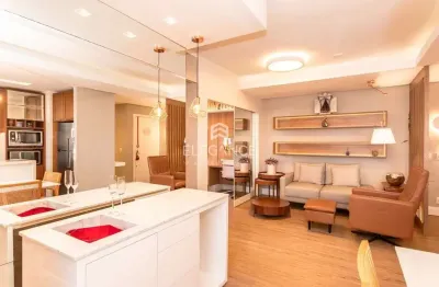 Elegance imóveis vende apartamento mobiliado andar alto com 2 dormitórios transformado em 1 dormitório de luxo 2 vagas garagem floresta porto alegre