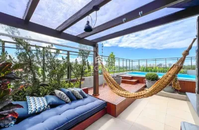 Elegance imóveis vende apartamento de cobertura com 4 dormitórios 2 suítes 4 vagas box garagem chácara das pedras porto alegre.