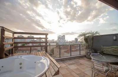 Elegance imóveis vende ótima cobertura de 234 m2 privativos com 4 dormitórios 2 suítes 2 vagas box garagem auxiliadora porto alegre.