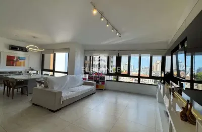 Apartamento para comprar em andar alto, vista linda, com 140 m2, com 3 dormitórios e 3 vagas de garagem rio branco porto alegre - rs. elegance imóveis