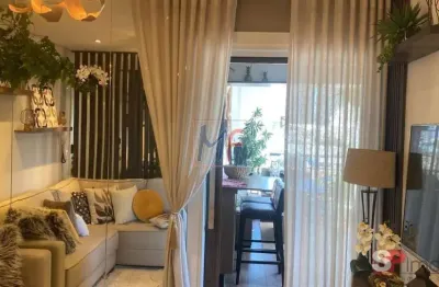 Ref 16.198 - lindo apto studio estilo garden, de 50 m²a.u., 1 suíte, mini closet, terraço gourmet, lavabo, mobiliado, decorado, 1 vaga e lazer.