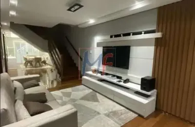 Ref 16.561 - lindo sobrado em sbc, 264 m² a.u., 3 quartos (2 suítes), salas de estar e jantar, escritório, cozinha, lavabo, lavanderia e 3 vagas.