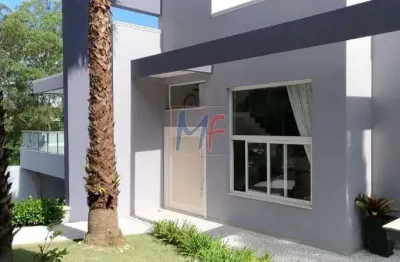 Ref 13.423 excelente casa assobradada localizado no condominio 5 em arujá,  560 m² a.c, 597 m² a.t, 4 dorms, 4 suítes, 9 vagas de garagem.