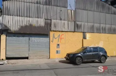 Ótimo galpão jd. jabaquara, 440m² a.u., pé direito alto, piso concreto, telhado com estrutura metálica, 35 vagas. aceita permuta (ref 17.556)