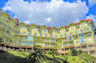 Excelente apto em campos do jordão, no bairro vila floresta, com 74 m² a.c., 2 dorms., sala com lareira, varanda, 1 vaga coberta. ref: 17.545