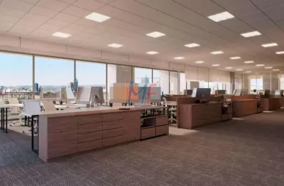 Excelente sala comercial na vila gomes cardim, 633m² a.u., vão livre, varanda, 2 banheiros, elevador, recepção, portaria 24h (ref 18.064)