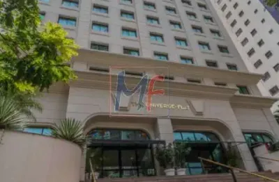 Excelente apto/flat no jardim paulista, com 32m² a.u., 1 dormitório, 1 banheiro, 1 vaga, lazer. prox. metrô trianon-masp (ref 18.339)