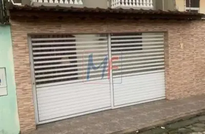 Excelente sobrado em mongaguá - sp, com 126m² a.u., 3 dormitórios, sala, cozinha, quintal, churrasqueira e 2 vagas (ref 18.405)