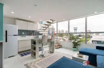 Excelente apto duplex em santana, com 45m² a.u., 1 dormitório (1 suíte), sala, cozinha americana, 2 banheiros, lazer (ref 18.591)