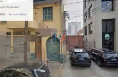 Excelente terreno com galpão  itaim bibi, com 374 m² a.c., 420 m² a.t., testada de 10 m, zoneamento zc. prox. av. santo amaro (ref 19.137)