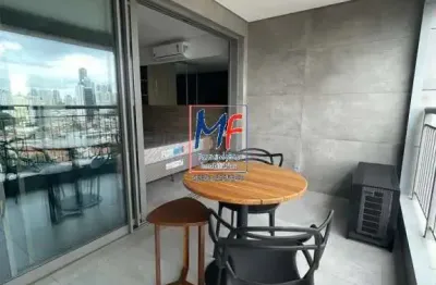 Excelente apartamento (studio) , 35,50 m²  a.u., 1 dormitório, banheiro, 1 vaga. no prédio mais alto de são paulo. ref: 19.842