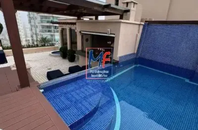 Excelente apto cobertura duplex  ,  localização privilegiada na praia da enseada, com 303 m2 , 4 suites, sala,   4 vagas  e lazer completo.  ref 19.821