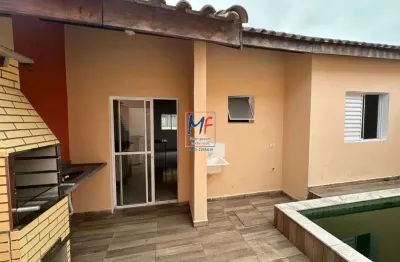 Excelente casa térrea em condomínio localizada em itanhaém, com 54 m² área útil, 2 dorms., (sendo 1 suíte), sala, cozinha americana, 2 vagas. ref: 20.175