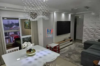 Excelente apartamento localizado bairro da vila guiomar, com 82 m²  a.u., 3 dorms., (1 suíte), terraço gourmet, 2 vagas e lazer . ref: 19.508