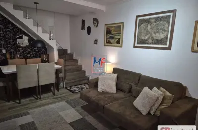 Excelente sobrado na vila gumercindo, com 130m² a.u., 2 dormitórios, sala, varanda, cozinha, lavanderia, espaço gourmet com churrasqueira, 1 vaga (ref 20.068)