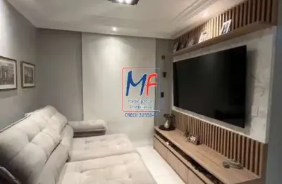 Excelente apto na vila isolina mazzei, 83m² a.u., 3 dormitórios (1 suíte), sala com 2 ambientes, cozinha planejada, varanda gourmet, 2 vagas fixas, lazer (ref 20.036)