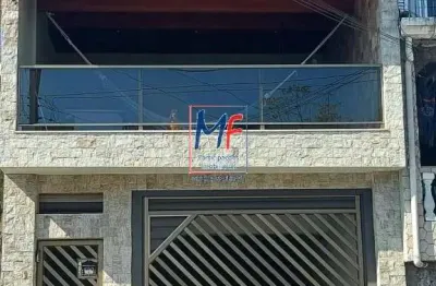 Excelente casa (sobrado) localizada em santo andré, com 263 m²  área construída, 3 dorm(s), (sendo 1 suíte), 4 vagas de garagem, depósito. ref: 19.707