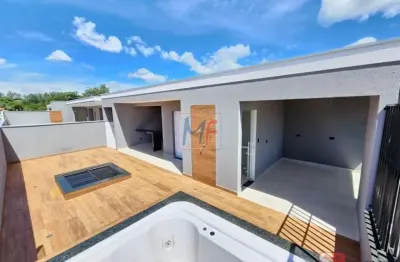 Ref 16.891 -bela cobertura no tremembé, 170m² a.u., 3 quartos (2 suítes), sala, cozinha, terraço gourmet, churrasqueira, jacuzzi, spa, 2 vagas.