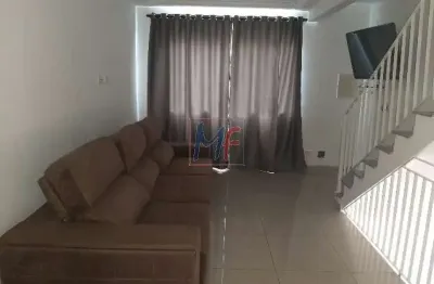 Ref: 15.003 - lindo sobrado em cond. ,98 m² 2 quartos, sala, cozinha c/armários, lavabo, banheiro social, quintal com churrasqueira, 1 vaga.