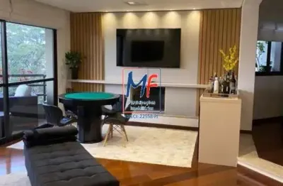 Excelente apartamento na Vila Andrade, com 228m² a.u., 4 dormitórios (2 suítes), sala, lareira, varanda, cozinha, lavanderia, 4 vagas, lazer (REF 20.343)