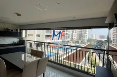 Excelente apto v. independência,  121m² a.u., 3 suítes ,  varanda envidraçada, 2 vagas, lazer. prox. metrô oratório (ref 20.448)