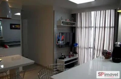 Excelente apto no alto do pari, com 52m² a.u., 2 dormitórios, sala, cozinha, lavanderia, varanda envidraçada, 1 vaga, lazer. prox. rua silva teles (ref 20.464)