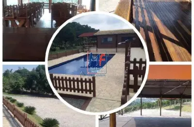 Excelente pousada guararema, 8 suítes, refeitório, cozinha, salão, piscina, açudes, área verde e estacionamento (ref 20.524)